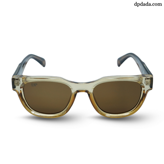 DP Transparent Amber Hexa Sunglasses DPX24