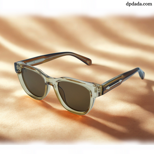 DP Transparent Amber Hexa Sunglasses DPX24