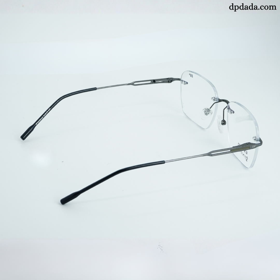 DP DADA.COM Rimless Spectacle Gun Metal RT9420102