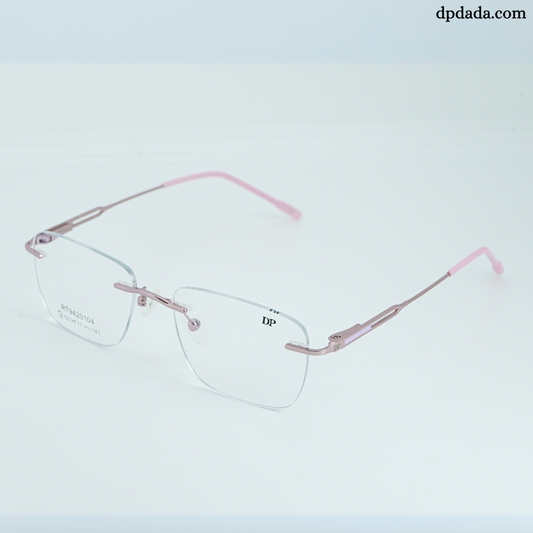 DP DADA.COM Rimless Spectacle Pink  RT9420104