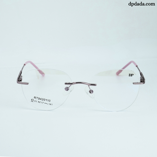 DP DADA.COM Rimless Pink Spectacle RT9420110