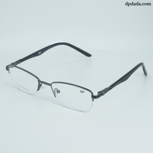 DP DADA.COM Supra Blue Block Glasses Gun Metal HL66008