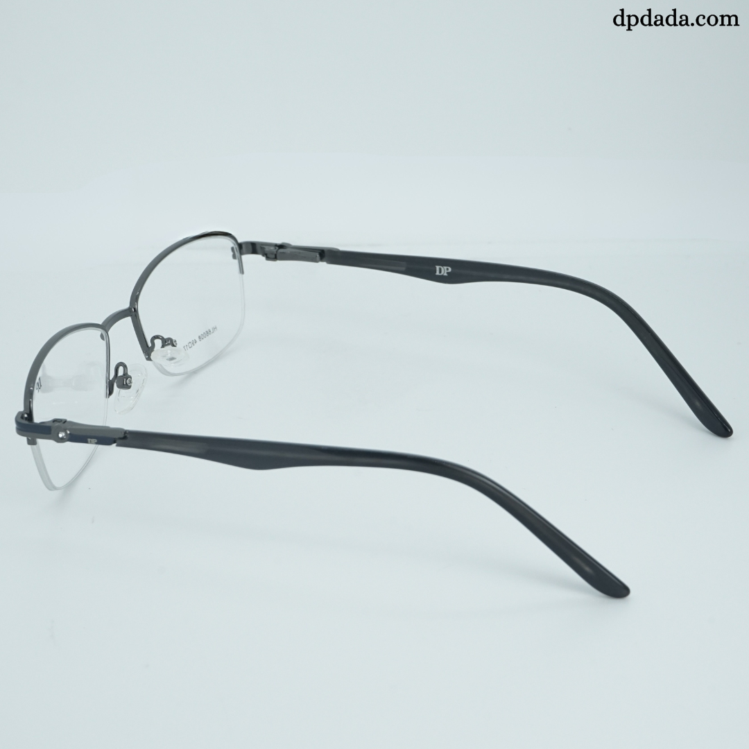DP DADA.COM Supra Blue Block Glasses Gun Metal HL66008