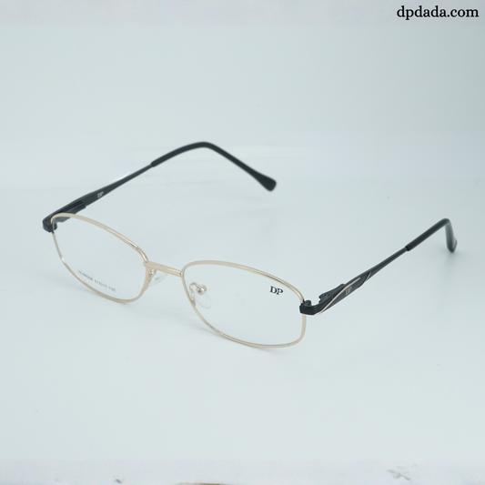 DP DADA.COM Full Metal Blue Block Glasses Gold HL660006