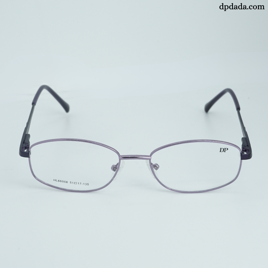 DP DADA.COM Full Metal Blue Block Glasses Pink HL660006