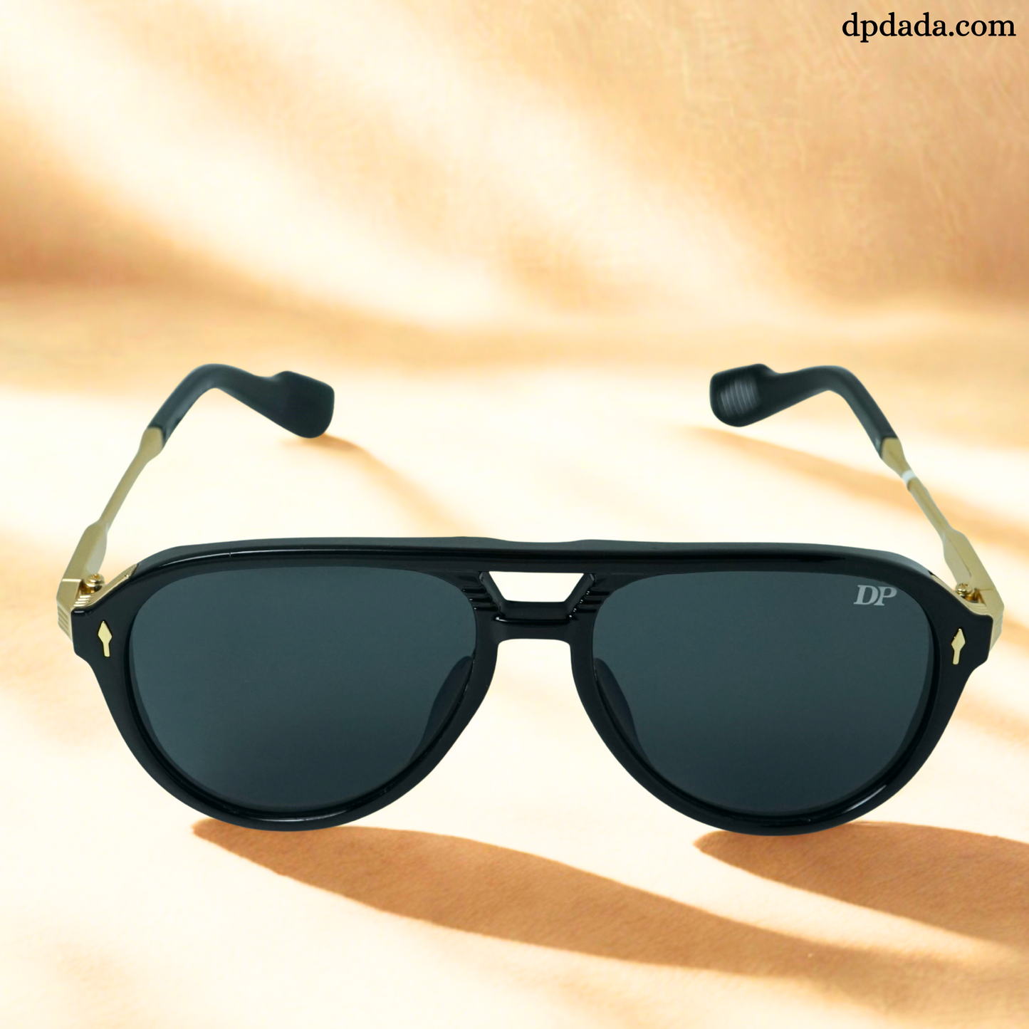 Aviator Black With gold Temple -DPA09