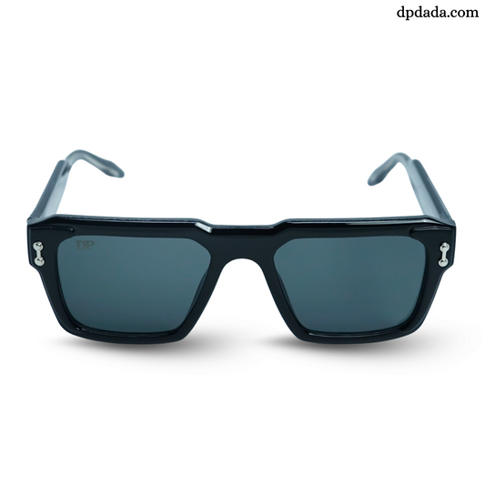 DP Retro Square Black sunglasses. DPX17