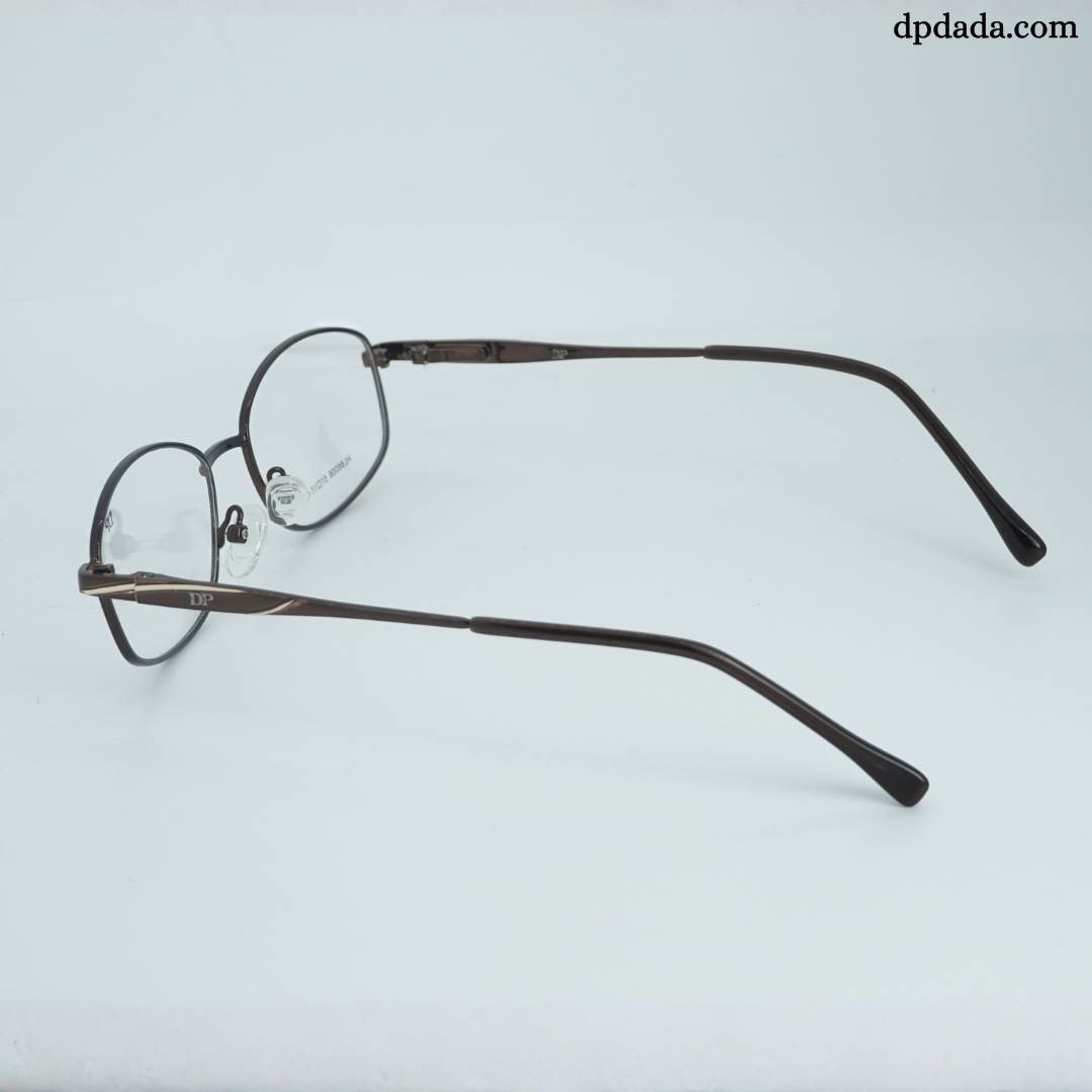DP DADA.COM Full Metal Blue Block Glasses Brown  HL66006