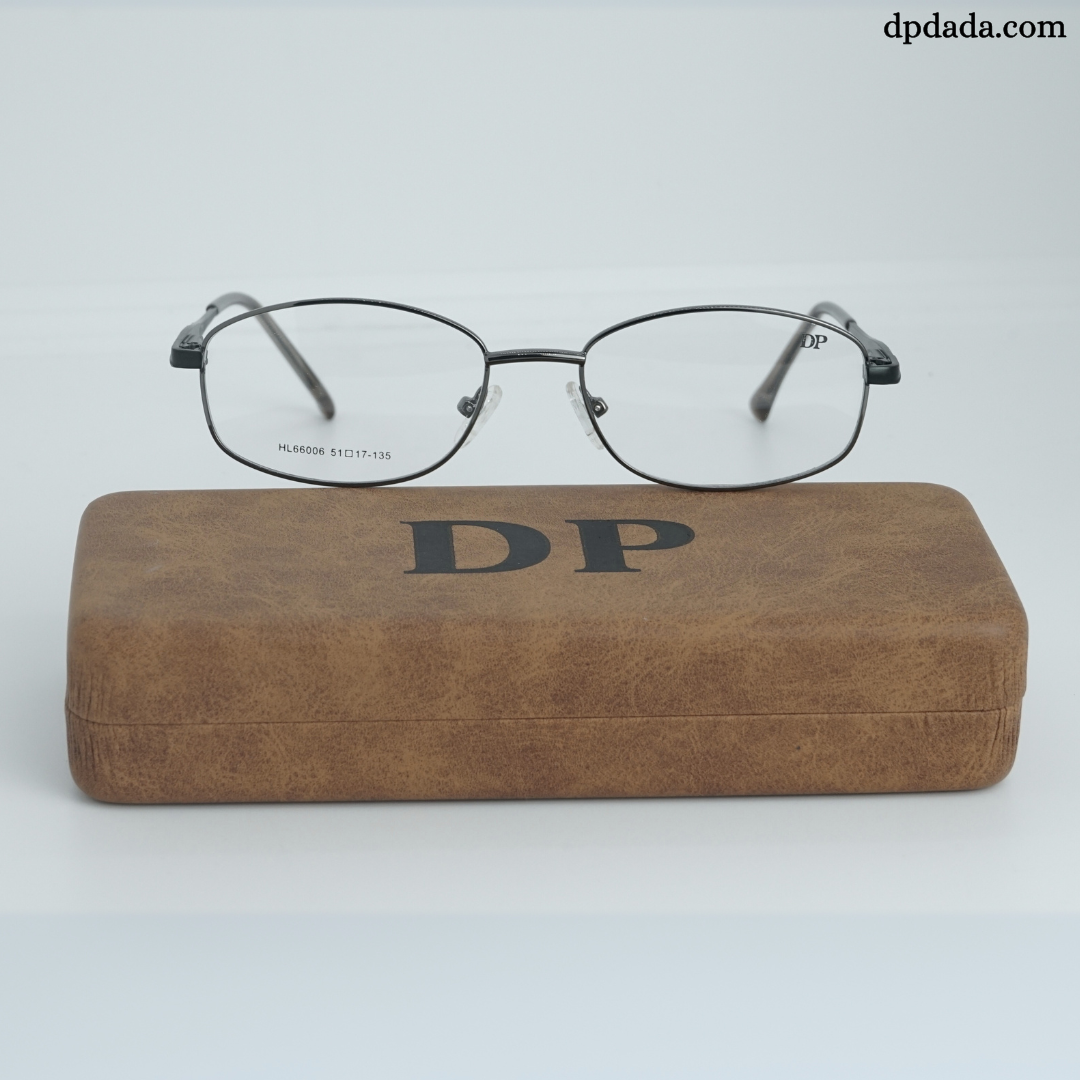 DP DADA.COM Full Metal Blue Block Glasses black HL66006