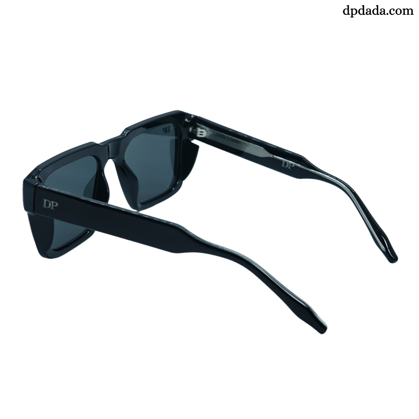 DP Retro Square Black sunglasses. DPX17