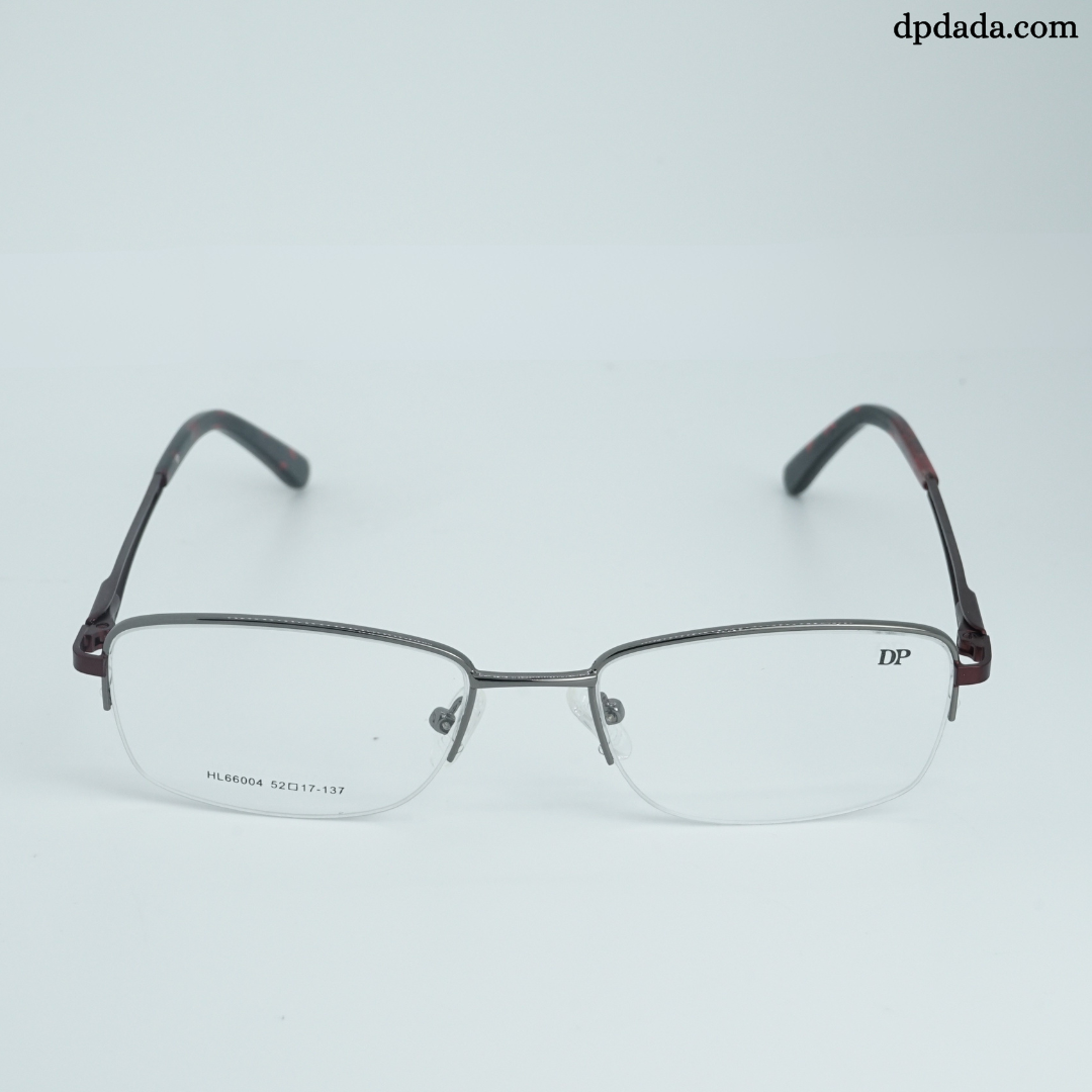 DP DADA.COM Supra Blue Block Glasses SILVER WITH RED HL66004