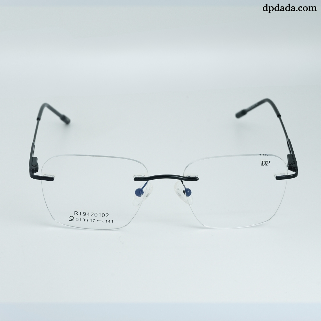 DP DADA.COM Rimless Spectacle Black RT9420102