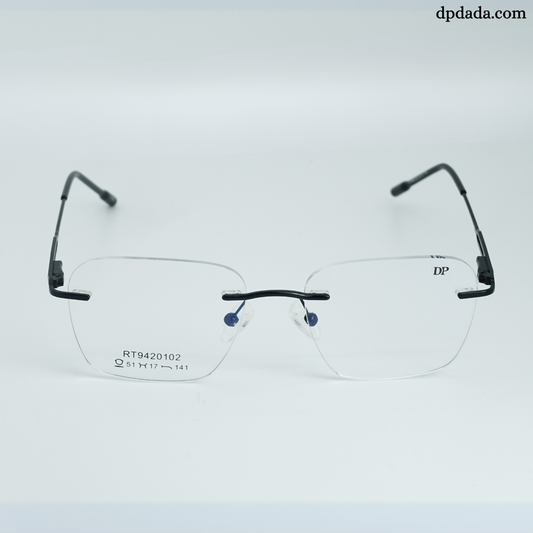 DP DADA.COM Rimless Spectacle Black RT9420102