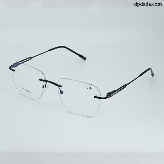 DP DADA.COM Rimless Spectacle Black RT9420102