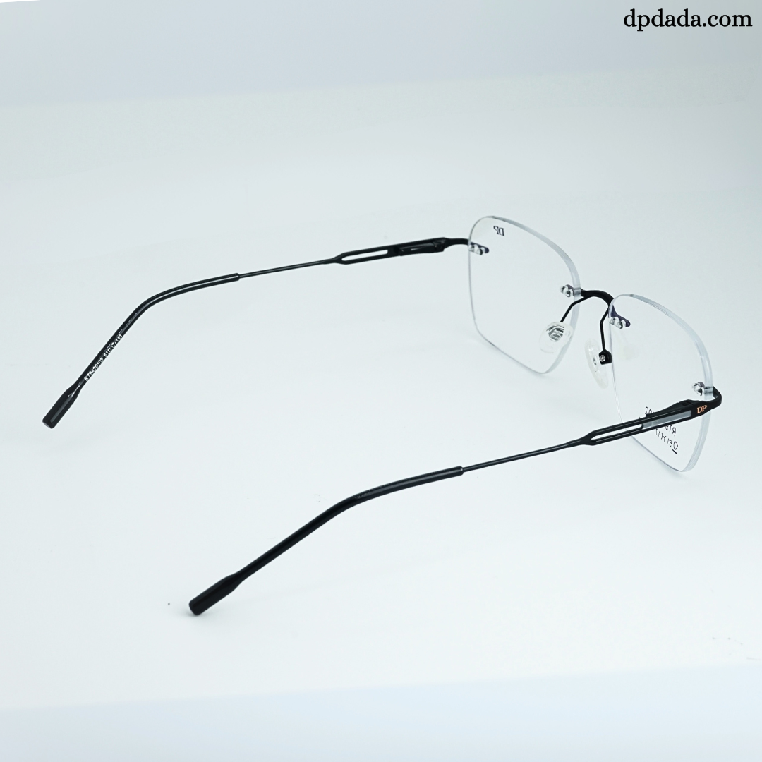DP DADA.COM Rimless Spectacle Black RT9420102