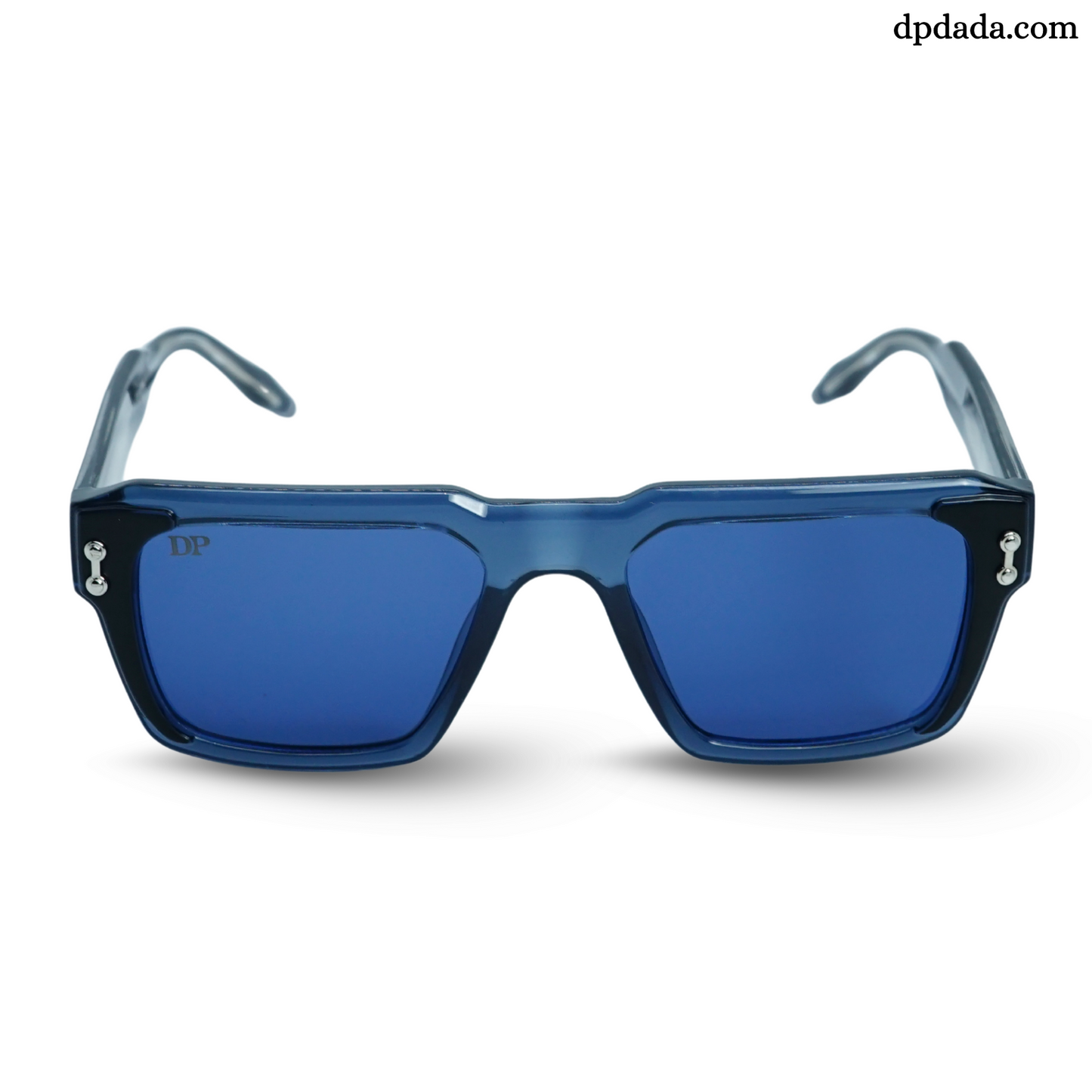 DP Retro Square Blue Sunglasses. DPX18
