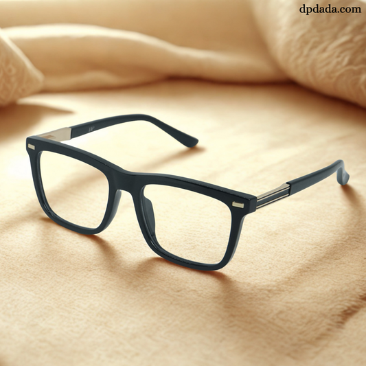 DP Dada Glossy Black Square Eyeglasses – Model DP101