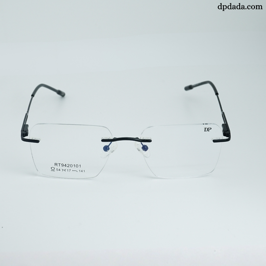 DP DADA.COM Rimless Spectacle Black RT9420101