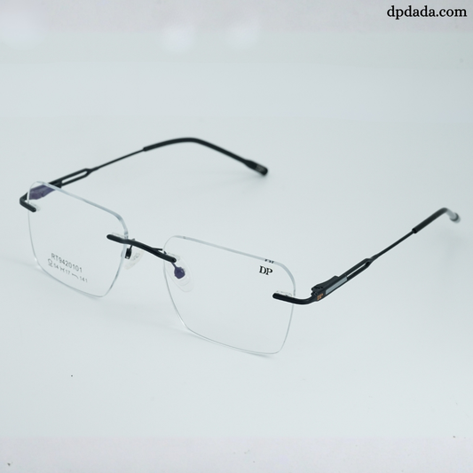 DP DADA.COM Rimless Spectacle Black RT9420101