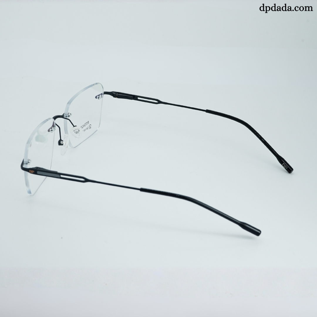 DP DADA.COM Rimless Spectacle Black RT9420101