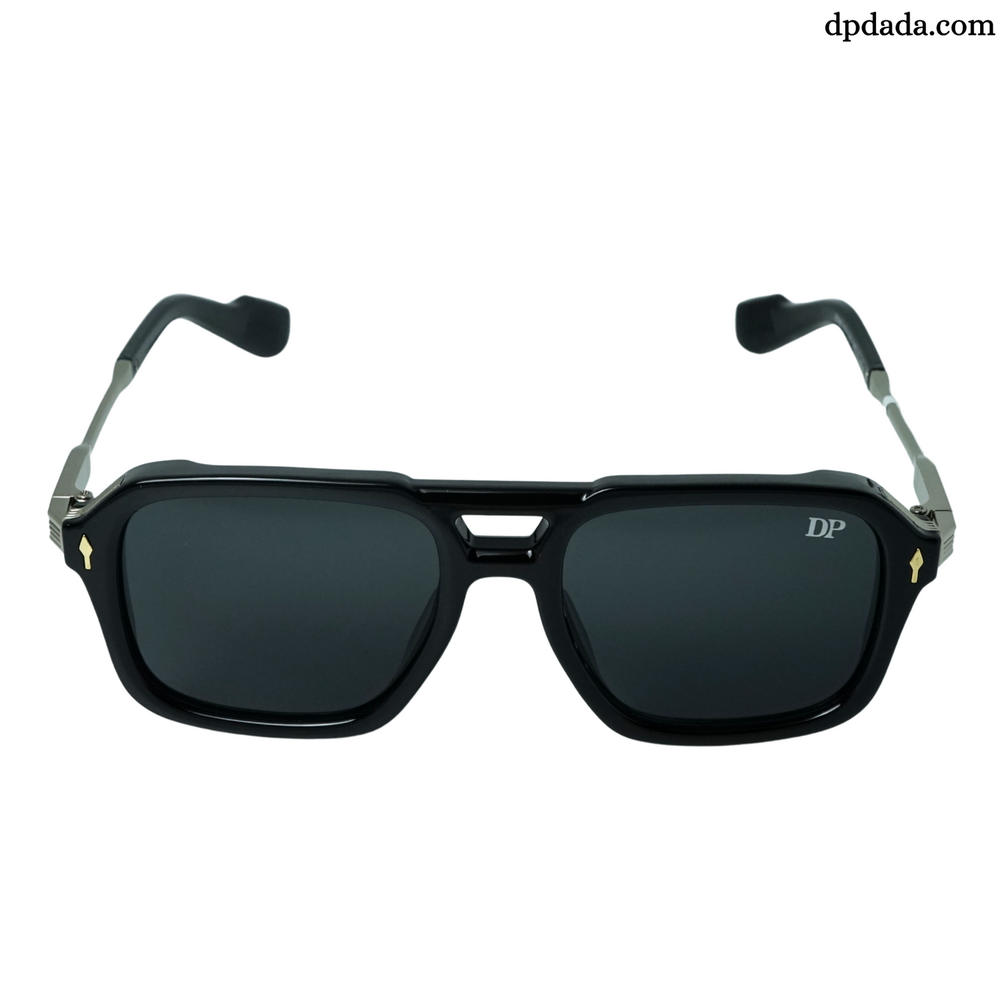 Bold Square Black With Silver-DPB10