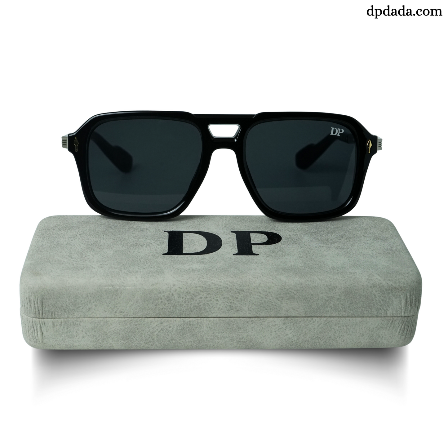 Bold Square Black With Silver-DPB10