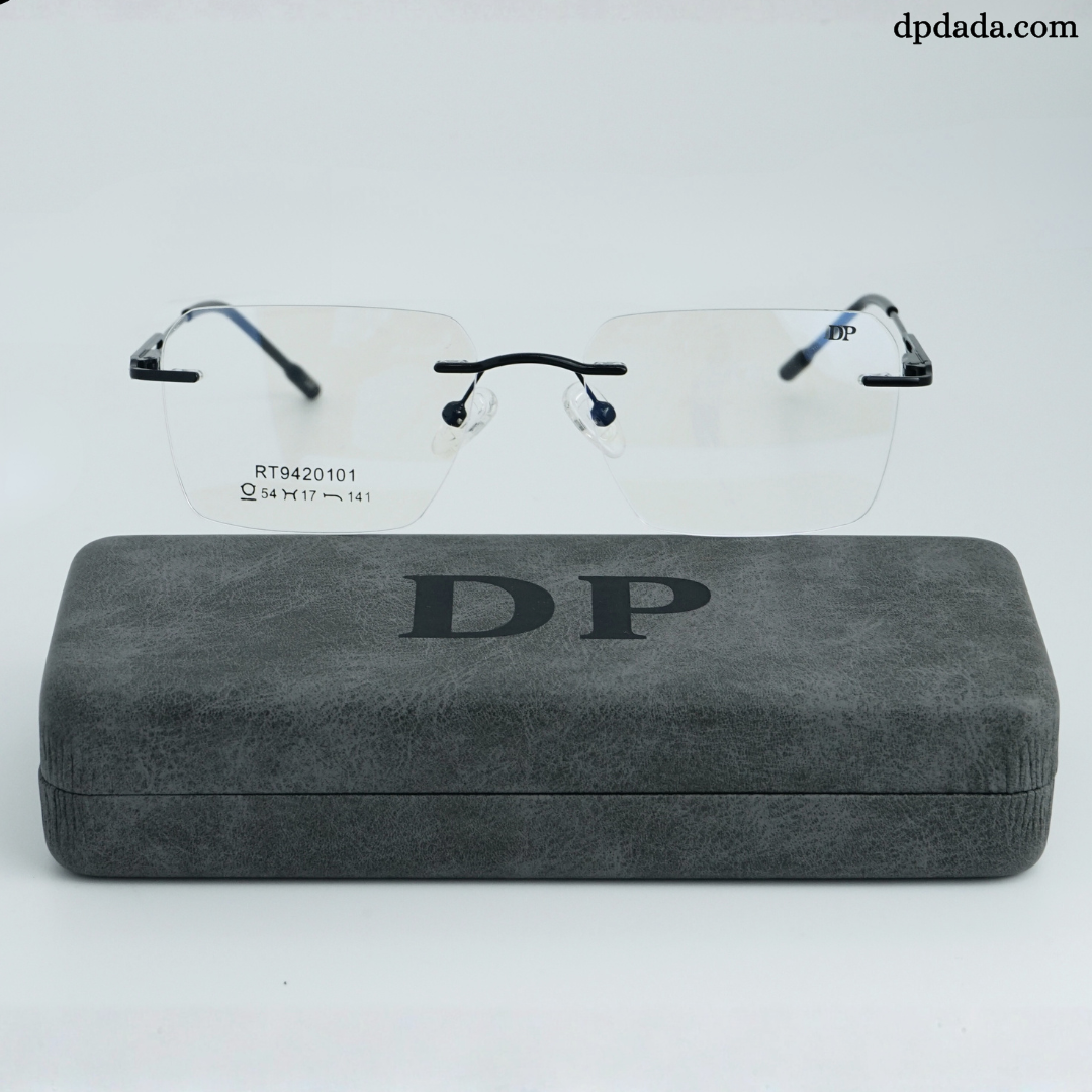 DP DADA.COM Rimless Spectacle Black RT9420101