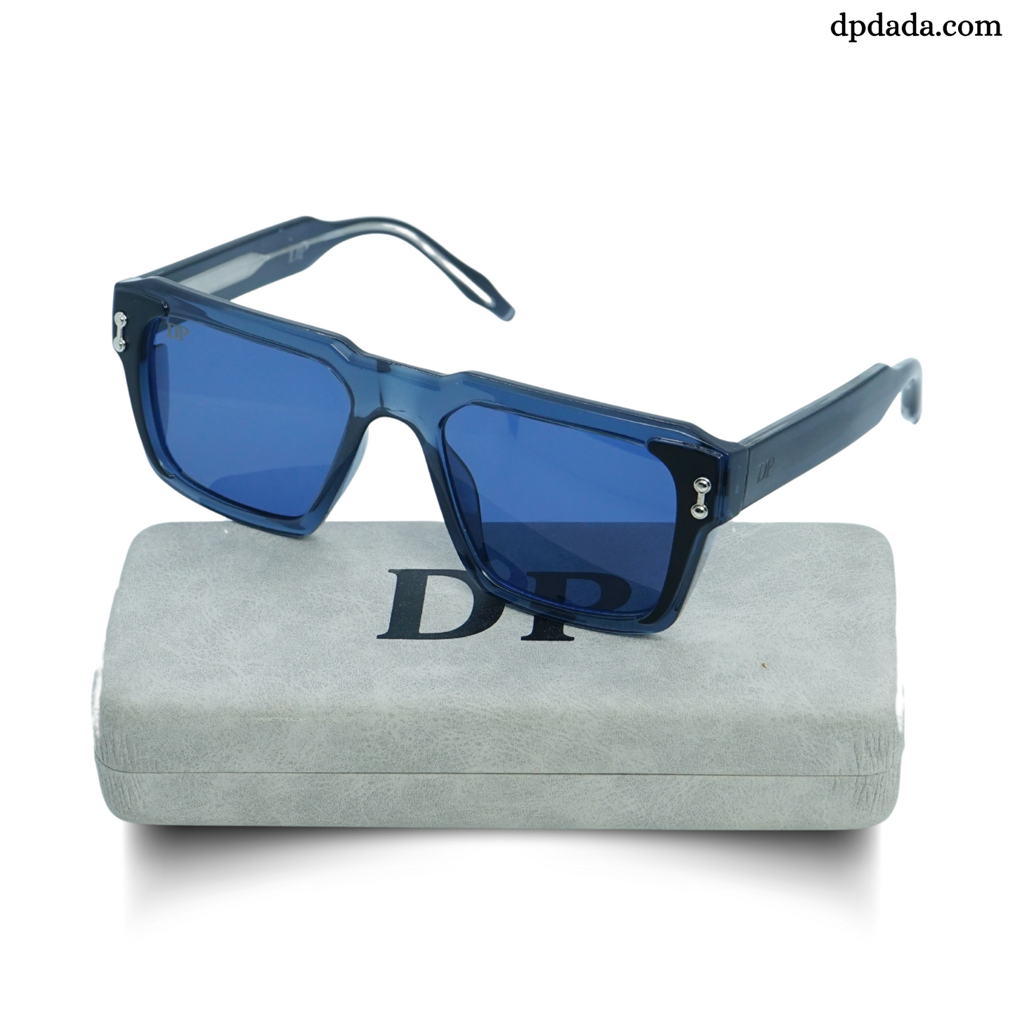 DP Retro Square Blue Sunglasses. DPX18