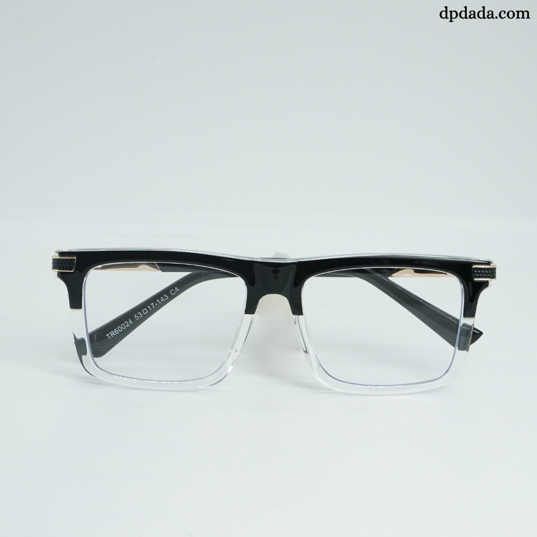 DP Dada Black & Clear Gradient Eyeglasses – Model DP106