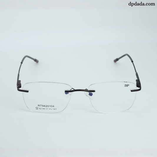 DP DADA.COM Rimless Spectacle Brown RT9020104