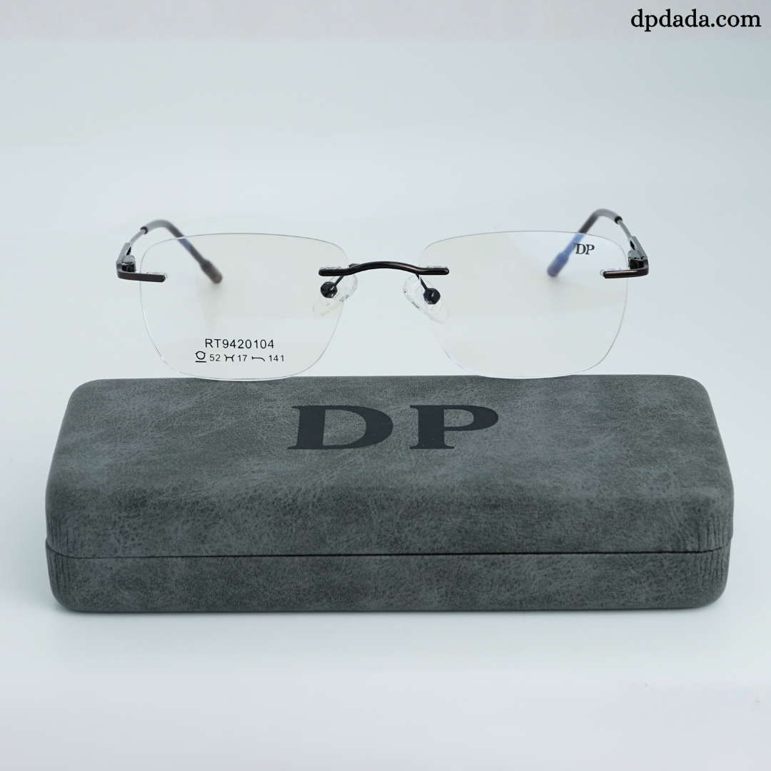 DP DADA.COM Rimless Spectacle Brown RT9020104