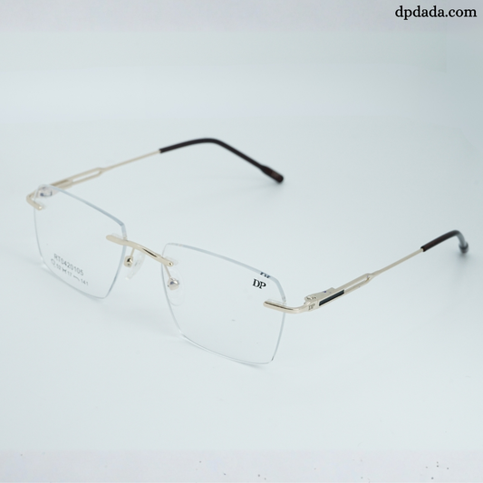 DP DADA.COM Rimless Spectacle Gold Colour RT9420105