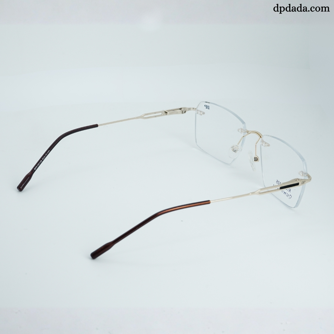 DP DADA.COM Rimless Spectacle Gold Colour RT9420105