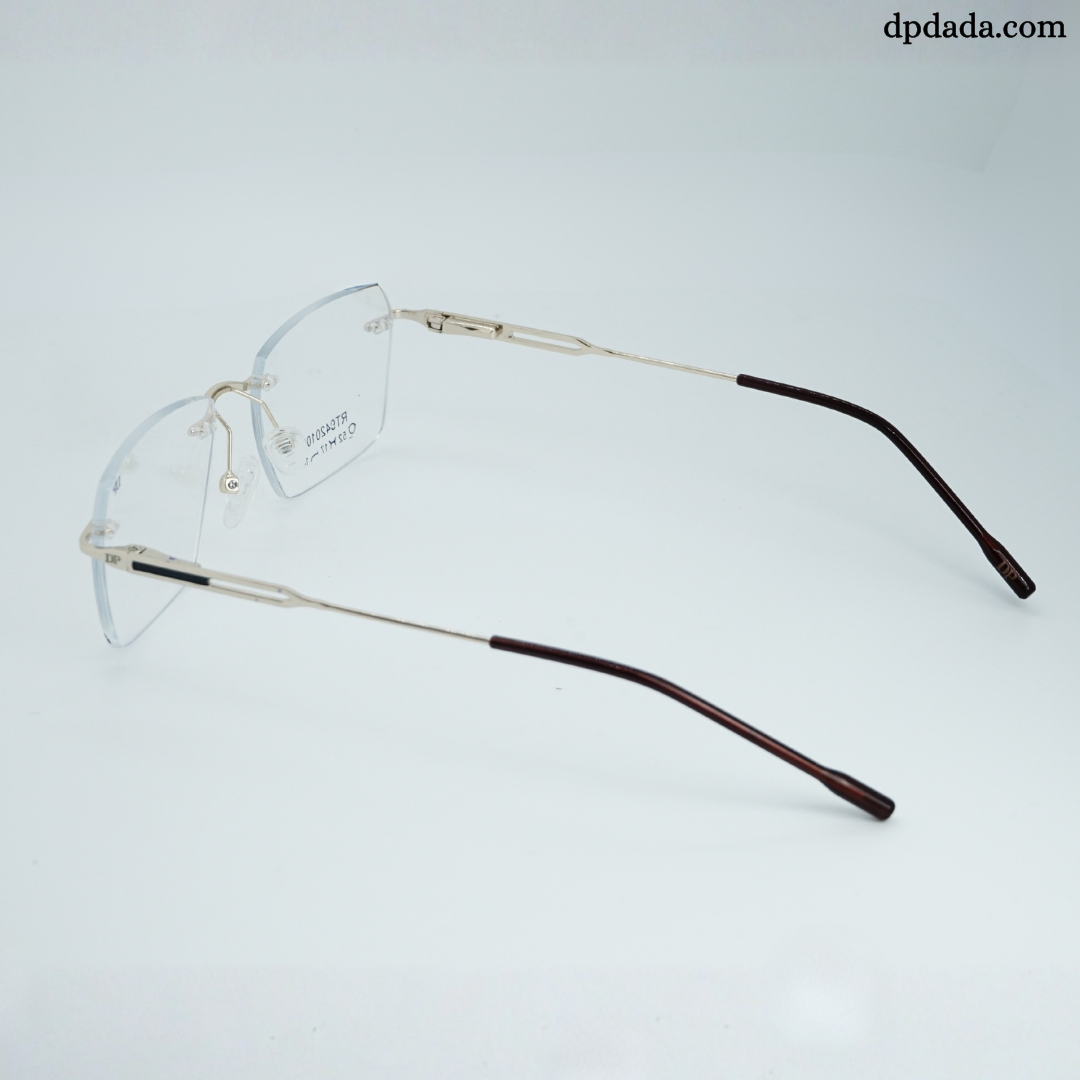 DP DADA.COM Rimless Spectacle Gold Colour RT9420105