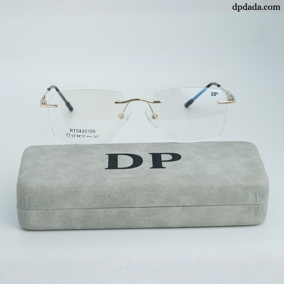 DP DADA.COM Rimless Spectacle Gold Colour RT9420105