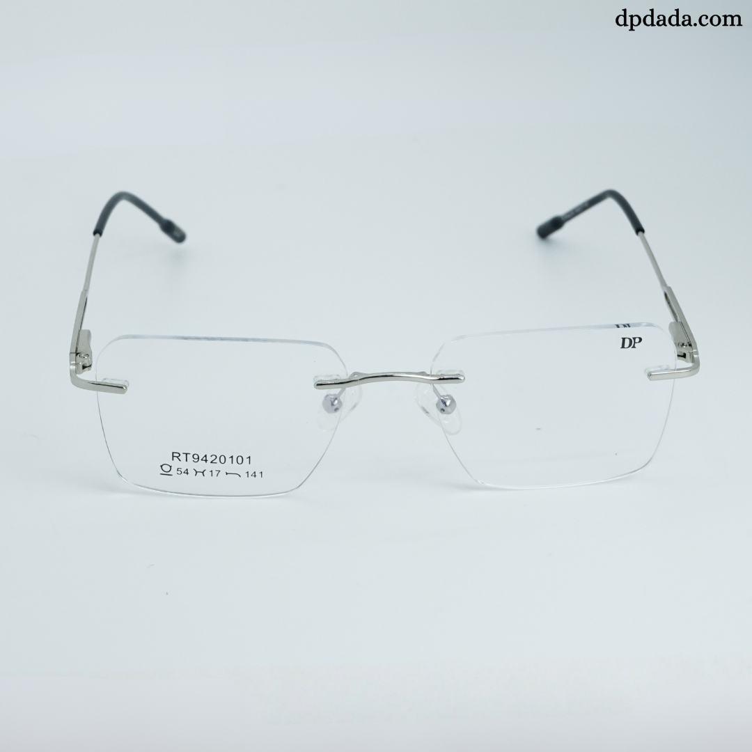 DP DADA.COM Rimless Spectacle Silver RT9420101