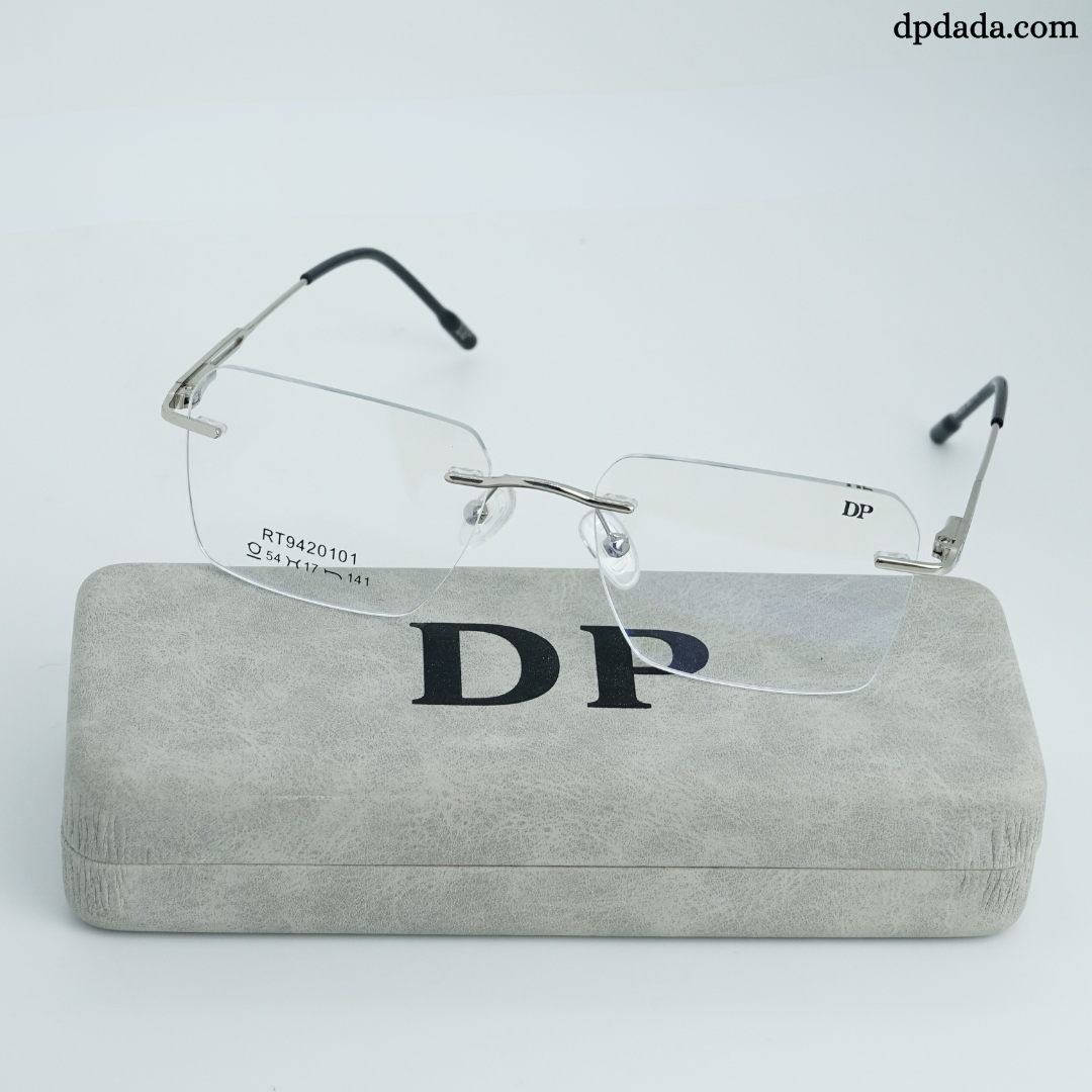 DP DADA.COM Rimless Spectacle Silver RT9420101