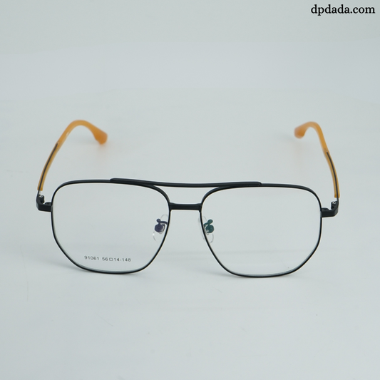 DP Dada 91061 Black & Gold Aviator Eyeglasses