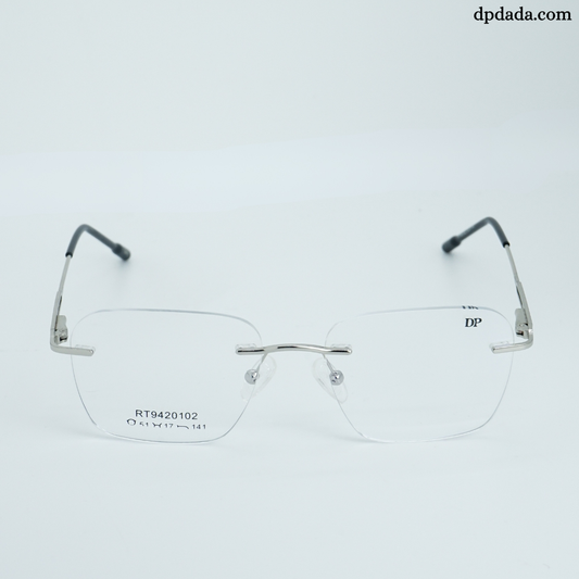 DP DADA.COM Rimless Spectacle Silver RT9420102