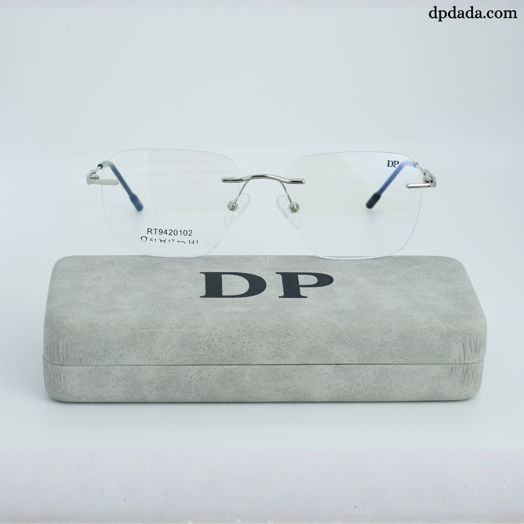 DP DADA.COM Rimless Spectacle Silver RT9420102