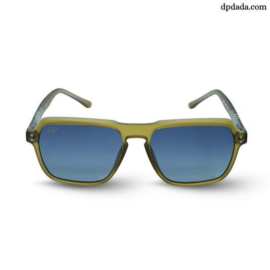 DP Retro Square Yellow & And Blue Gradient Sunglasses. DPX20