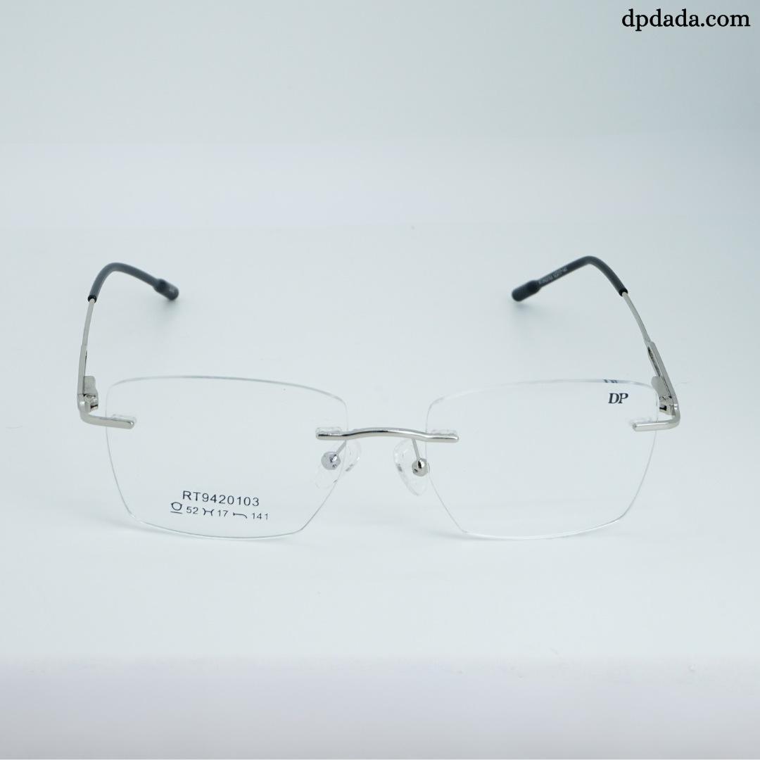 DP DADA.COM Rimless Spectacle Silver RT9420103