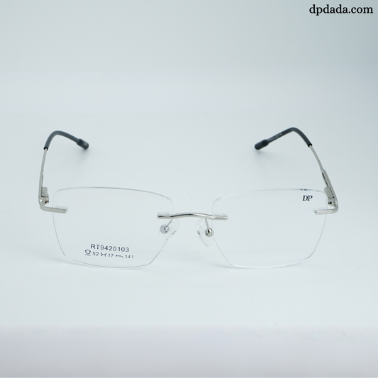 DP DADA.COM Rimless Spectacle Silver RT9420103