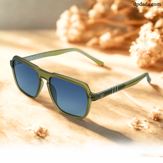 DP Retro Square Yellow & And Blue Gradient Sunglasses. DPX20