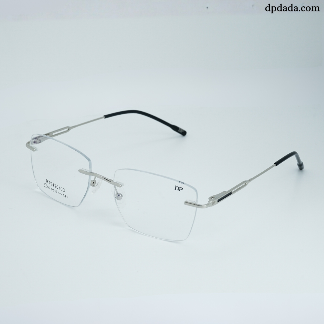 DP DADA.COM Rimless Spectacle Silver RT9420103