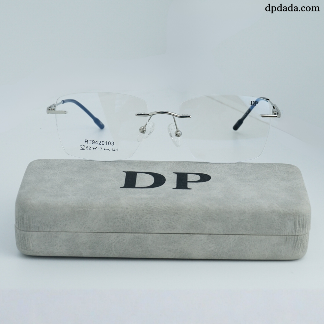 DP DADA.COM Rimless Spectacle Silver RT9420103