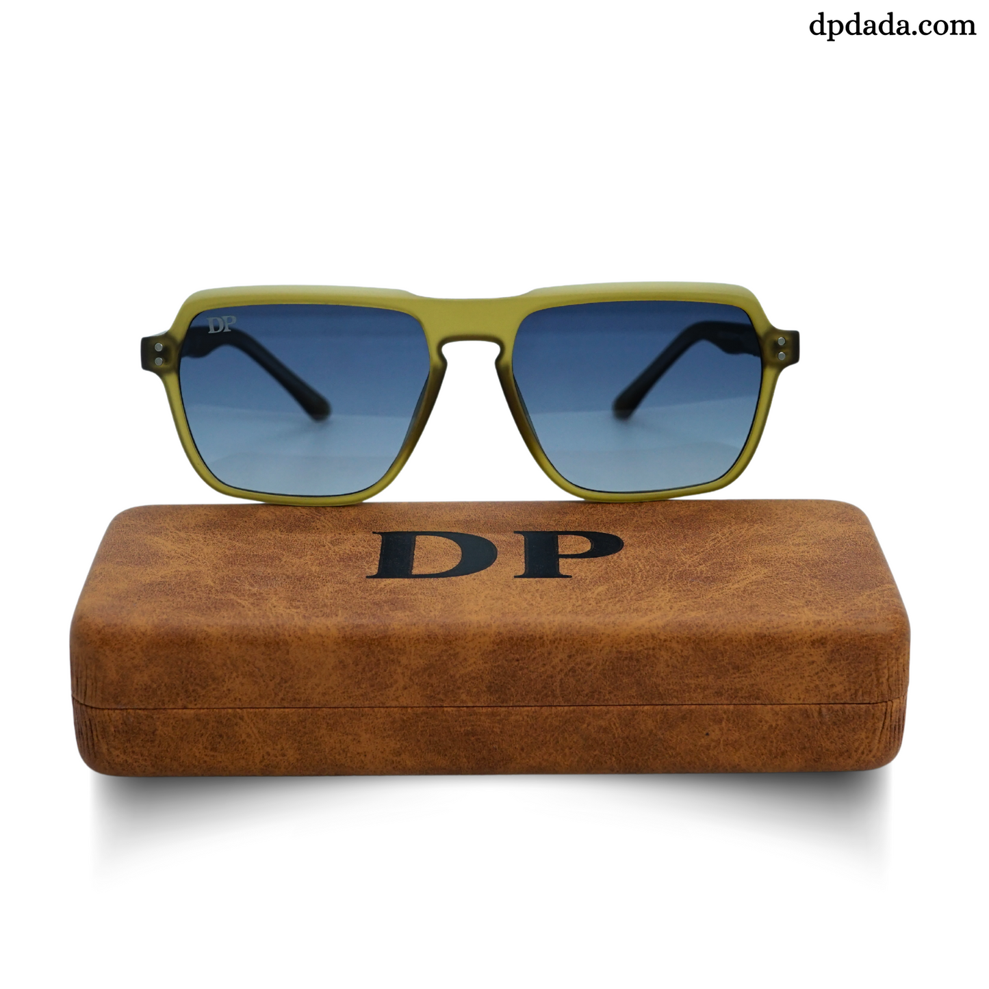 DP Retro Square Yellow & And Blue Gradient Sunglasses. DPX20