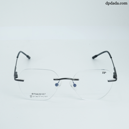 DP DADA.COM Rimless Spectacle Silver RT9420107