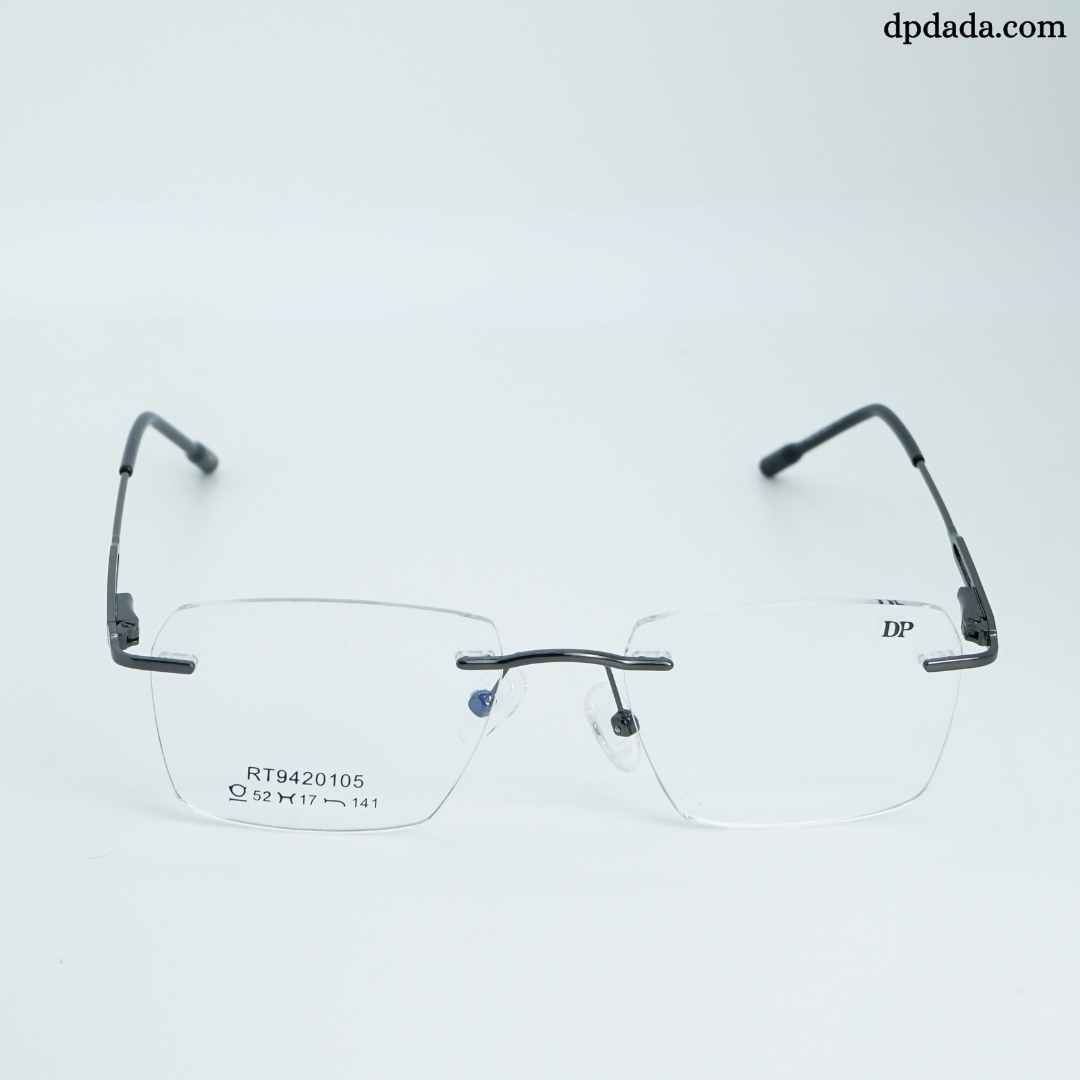 DP DADA.COM Rimless Spectacle Silver RT9420105