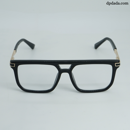 DP Dada TR7938 Black Gold Square Eyeglasses